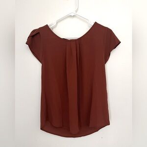 Papermoon Elegant Brown Women's Top